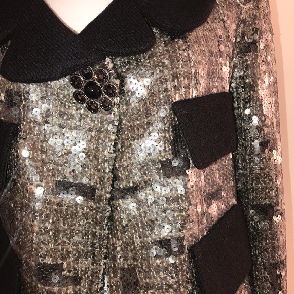 LOUIS VUITTON SEQUIN COCKTAIL BLAZER JACKET SIZE38 - Picture 7 of 8